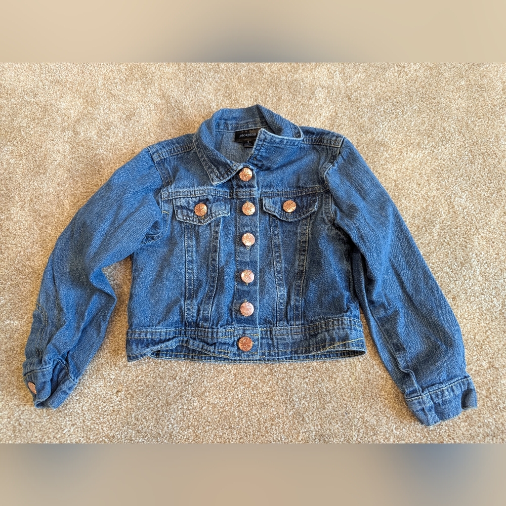 Little Girl Picapino Lightweight Jean Jacket Size 5